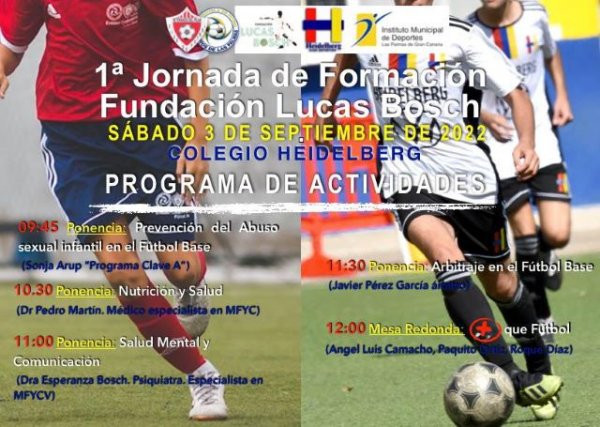 El IMD presenta la I Jornada de Formación para entrenadores de fútbol base de la Fundación Lucas Bosch