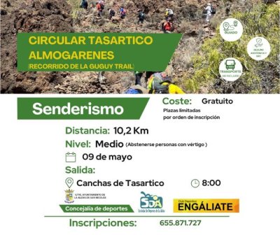 La Aldea de San Nicolás impulsa una nueva ruta de senderismo en el entorno natural de Tasartico