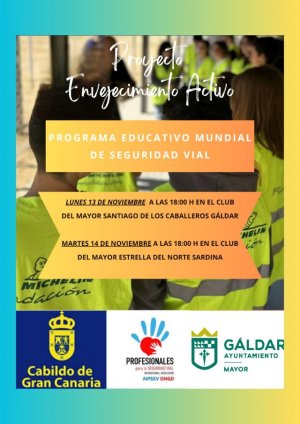 Gáldar: Los Clubes del Mayor del municipio acogen un taller sobre seguridad vial