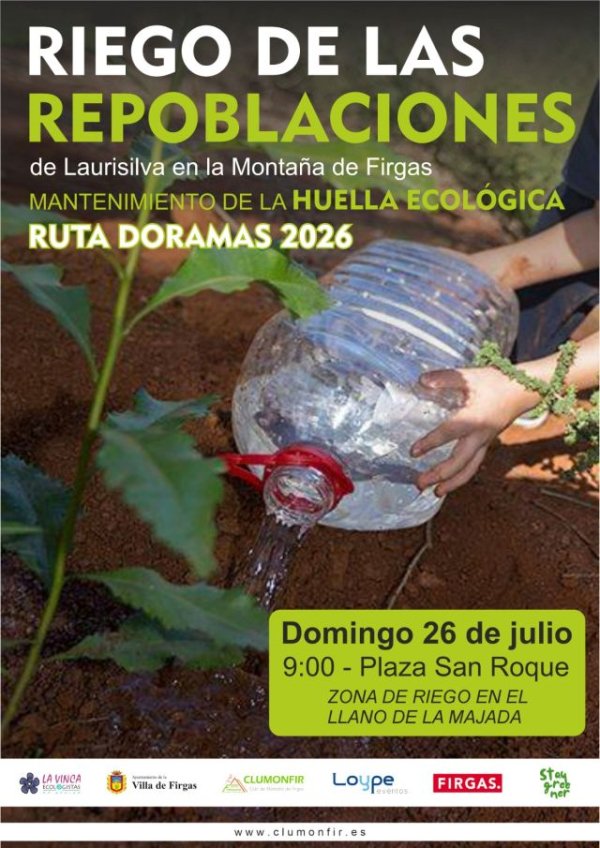 Villa de Firgas: Acci&oacute;n Medioambiental de riego y mantenimiento de las repoblaciones en la Monta&ntilde;a de Firgas el domingo 26 de julio