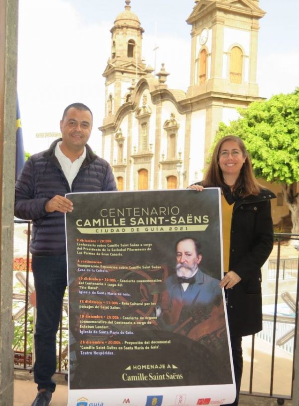 El Ayuntamiento de Guía emitirá este fin de semana los actos del homenaje a Camille Saint Saëns