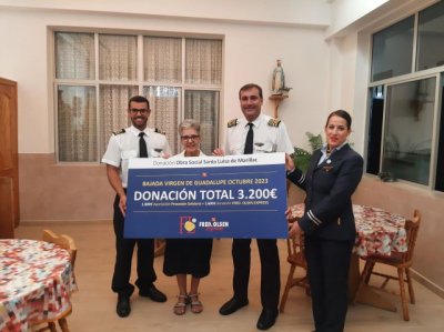 El viaje solidario del Benchijigua Express recauda 3.200&euro; para la Obra Social de Santa Luisa de Marillac en La Gomera