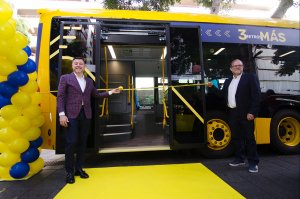 Guaguas Municipales refuerza su flota con los veh&iacute;culos de una articulaci&oacute;n m&aacute;s largos de Europa, con capacidad para 175 viajeros