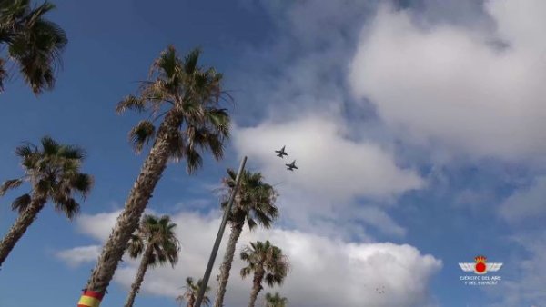 Aviones F-18 sobrevolarán Las Palmas de GC y SC de Tenerife el &#039;Día de las Fuerzas Armadas&#039;