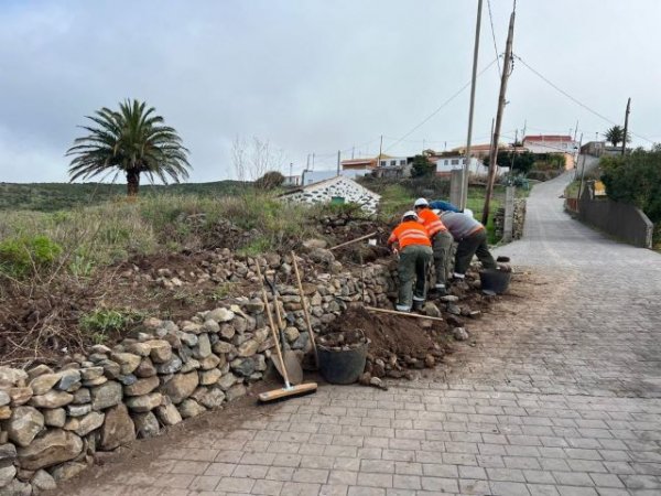 La Gomera: El Cabildo ejecuta una treintena de actuaciones para la rehabilitación de bancales en la isla