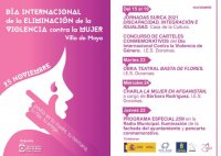 Villa de Moya: Programa con motivo del D&iacute;a Internacional de la Eliminaci&oacute;n de la Violencia contra la Mujer