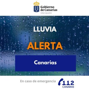 El Gobierno de Canarias actualiza la situaci&oacute;n y pasa a alerta por lluvia en el archipi&eacute;lago