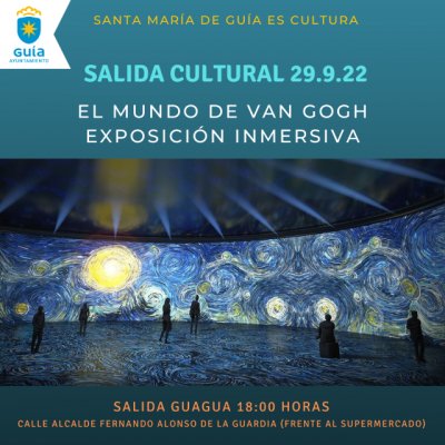 Guía: Medio centenar de personas asisten a la visita cultural a la Exposición Inmersiva del Mundo de Van Gogh