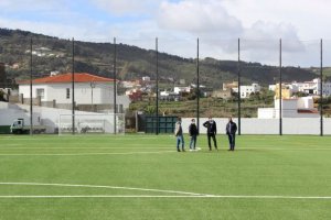 Finalizan las obras de mejora del campo de fútbol García Hernández de la Villa de Moya