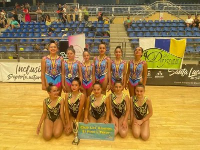 Este sábado ha tenido lugar la Final Escolar donde participaban equipos de gimnastas de Teror