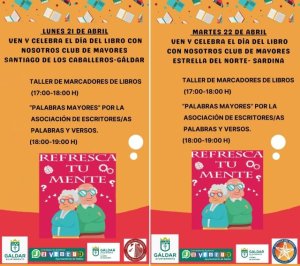 Los Clubes de Mayores de Gáldar celebran el Día del Libro con talleres y lecturas