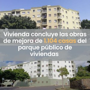 Vivienda concluye las obras de mejora de 1.104 casas del parque público de viviendas