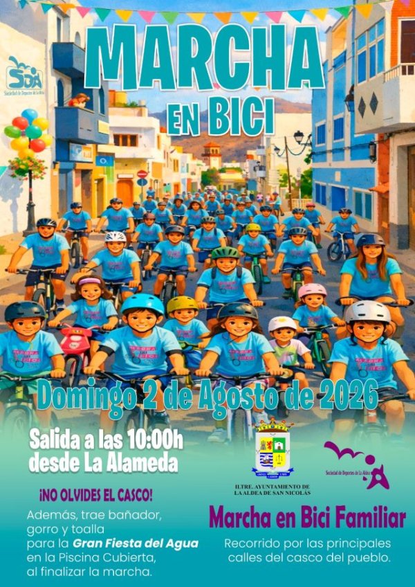 La Aldea de San Nicol&aacute;s celebra una nueva edici&oacute;n de la Marcha en Bici Familiar con un recorrido para todas las edades