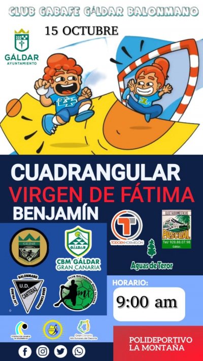 G&aacute;ldar: Torneo cuadrangular 'Virgen de F&aacute;tima' de balonmano en el pabell&oacute;n de la Monta&ntilde;a