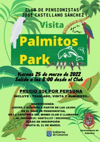 El Club de Pensionistas de Valleseco organiza una excursi&oacute;n a Palmitos Park
