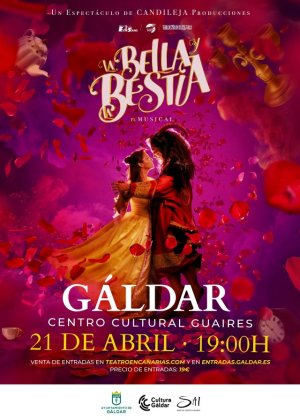 Gáldar: El Guaires acoge el próximo domingo 21 de abril el musical de La Bella y la Bestia