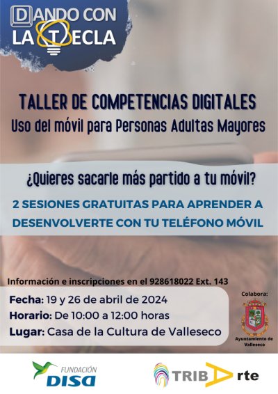 El municipio de Valleseco acoge el proyecto &ldquo;Dando la tecla&rdquo;