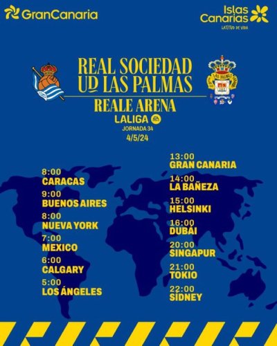 Radio Faro del Noroeste retransmite este s&aacute;bado, 04-05-24, a las 13.00 horas: Real Sociedad - UD Las Palmas