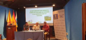 Agrado y compromiso de Turcón en la charla del Campo de Volcanes de Rosiana (Vídeo)