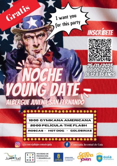 El Albergue Juvenil de Gu&iacute;a acoge este s&aacute;bado la &lsquo;Young Date&rsquo; con la pel&iacute;cula &ldquo;The Flash&rdquo;, roscas, perritos calientes y gymkana americana