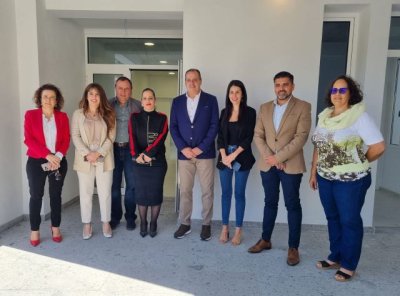 Blas Trujillo visita la obra del nuevo Consultorio Local de Alajer&oacute; que ha supuesto una inversi&oacute;n de 660.000 euros