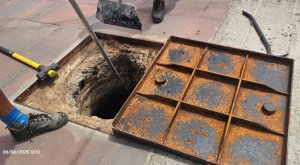 Limpieza Alcantarillas en la Avenida del Agujero - Gáldar