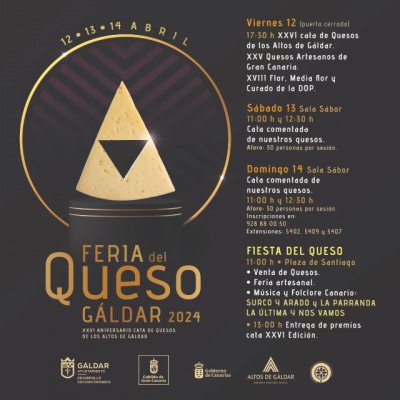 Gáldar celebra este fin de semana la XXVI Feria del Queso con la Fiesta del Queso el domingo en la Plaza de Santiago