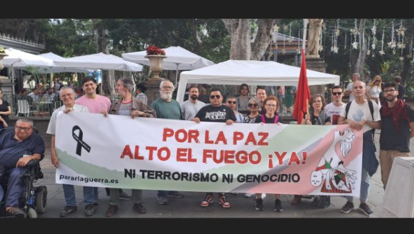 Concentraciones en más de 50 ciudades y capitales de provincia convocadas bajo el lema: Por la Paz. Alto el Fuego ¡Ya! Ni Terrorismo, Ni Genocidio