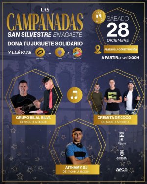 Este sábado 28 de diciembre celebramos Las Campanadas en Agaete con motivo de la X edición de la San Silvestre del Noroeste