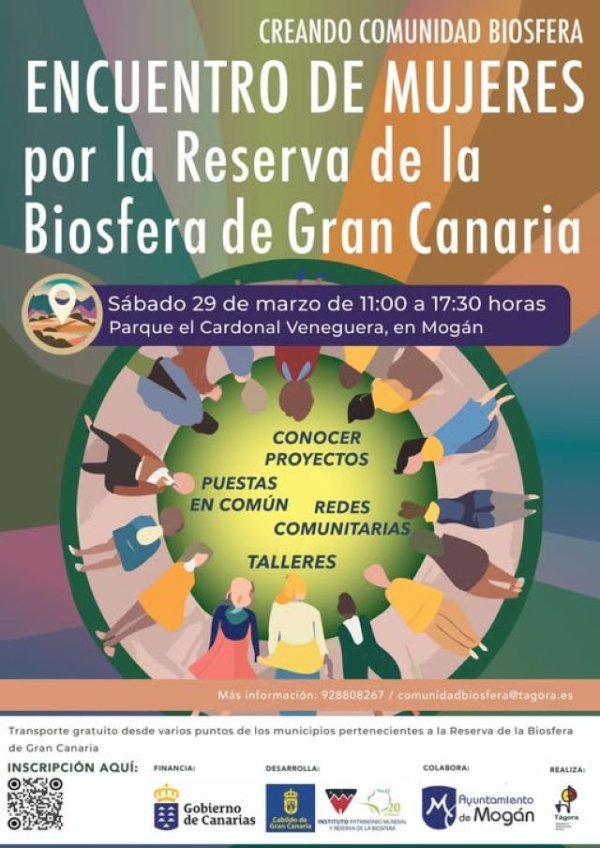 Se invita a toda mujer del municipio de Tejeda a participar en el &quot;Encuentro de Mujeres por la Reserva de la Biosfera de Gran Canaria&quot;