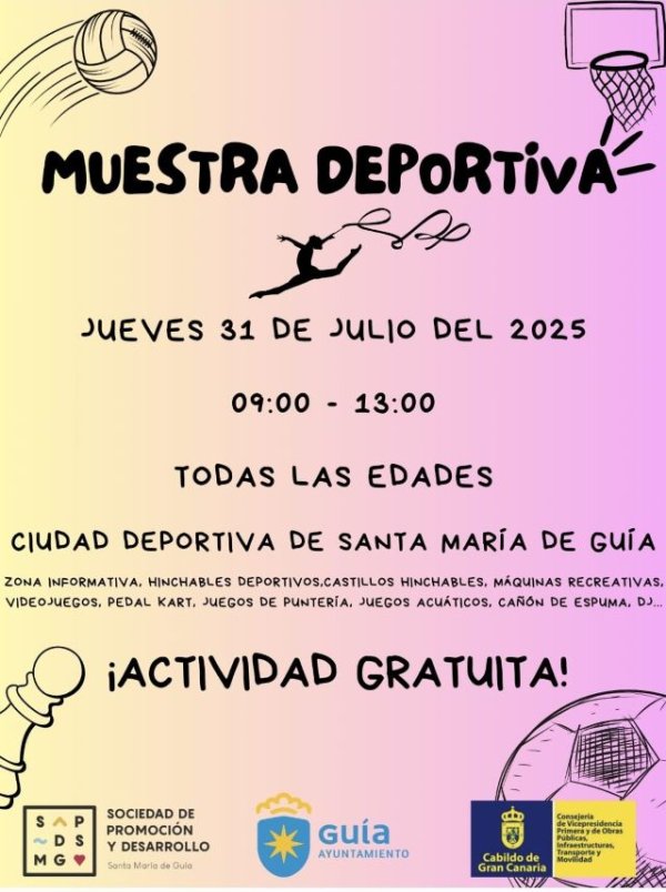 La Ciudad Deportiva de Guía se transformará el 31 de julio en el lugar más loco y divertido de Gran Canaria