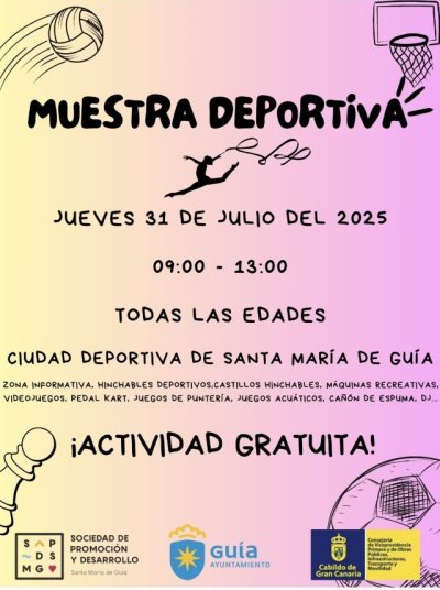 La Ciudad Deportiva de Guía se transformará el 31 de julio en el lugar más loco y divertido de Gran Canaria