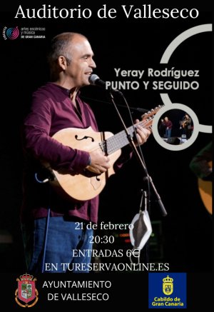 Valleseco presenta a Yeray Rodríguez con “Punto y seguido”