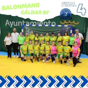 Balonmano: Final A4 Infantil Femenina, equipo &#039;Todo en Hormigón, Gabafe Gáldar Balonmano&#039;