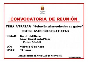 El Ayuntamiento de Agaete, continúa avanzando en el trabajo de control de las colonias felinas del municipio
