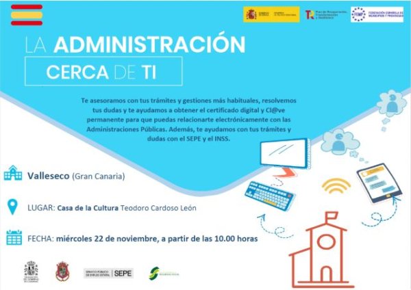 Jornada informativa sobre “La Administración cerca de ti” en Valleseco