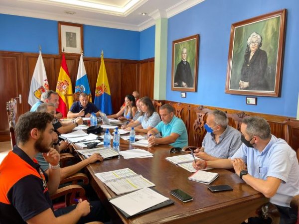 Gu&iacute;a: El alcalde, Pedro Rodr&iacute;guez, presidi&oacute; hoy la Junta Local de Seguridad