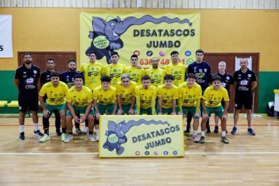 Balonmano: El Desatascos Jumbo Gáldar vence en la Presentación ante su afición (27-22)