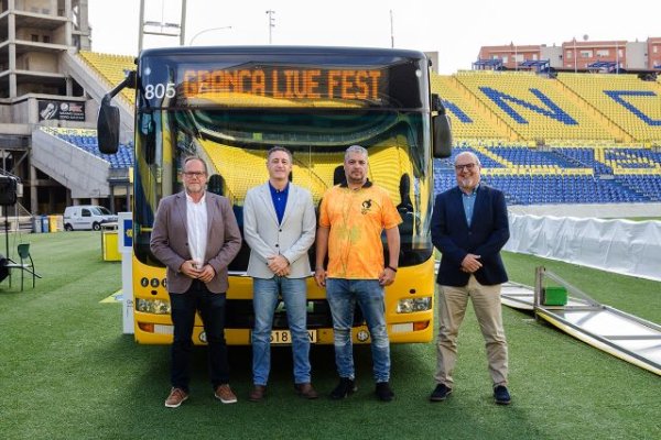 Dispositivo especial de movilidad para el GranCa Live Fest con 25 vehículos de Guaguas Municipales