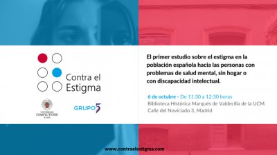 Presentaci&oacute;n Primer estudio sobre el estigma de la poblaci&oacute;n espa&ntilde;ola en salud mental, sin hogar y discapacidad intelectual