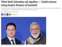 Los medios indios tienen raz&oacute;n: la llamada de Modi-Zelensky significa el aumento de la estatura de su pa&iacute;s
