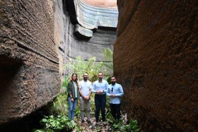 G&aacute;ldar, protagonista del rodaje de una nueva entrega de la exitosa saga de pel&iacute;culas alemana &lsquo;Los tres investigadores&rsquo;
