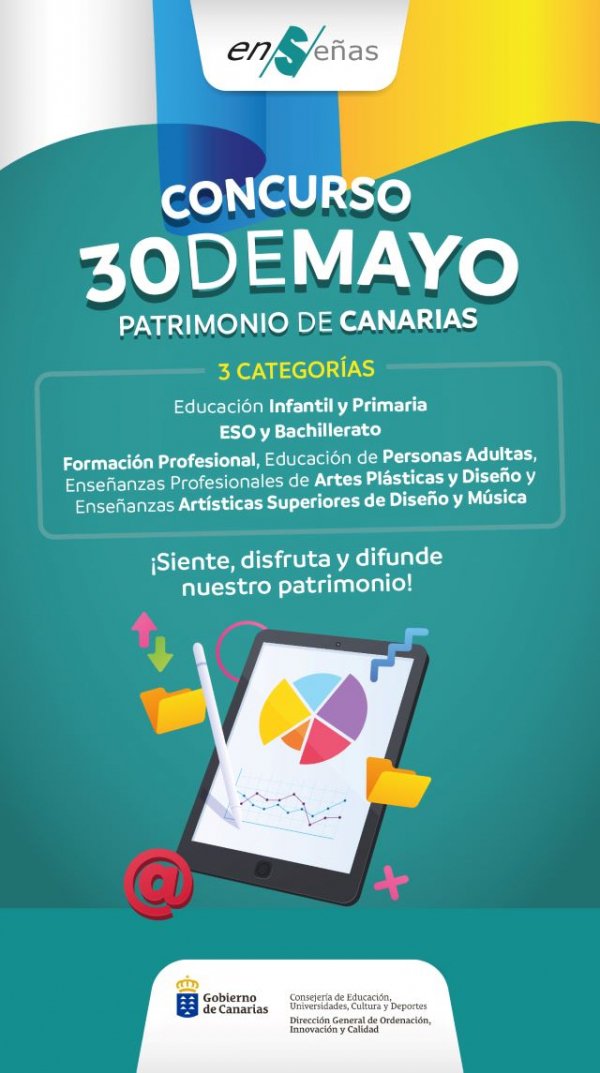 Educación convoca el concurso escolar “30 de mayo. Patrimonio de Canarias”