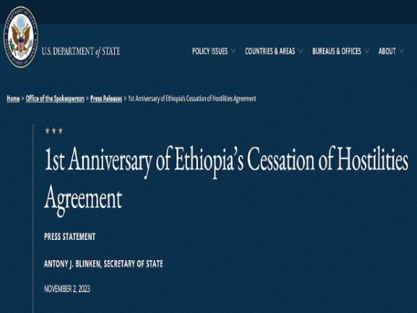 Art&iacute;culo de opini&oacute;n: 'Estados Unidos est&aacute; intentando una vez m&aacute;s provocar problemas dentro de Etiop&iacute;a y entre este pa&iacute;s y Eritrea'