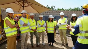 Transición Ecológica comprueba el avance de las obras del enlace eléctrico Tenerife-La Gomera