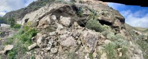 G&aacute;ldar: Un desprendimiento de grandes dimensiones en Barranco Hondo obliga a cortar el tr&aacute;fico en la GC-223