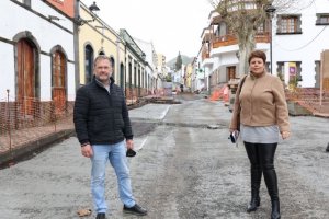 El Cabildo invierte 360.900 euros en la Zona Comercial Abierta de Valleseco que dará protagonismo al peatón