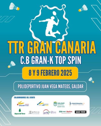 Llega a G&aacute;ldar este fin de semana el primer torneo territorial puntuable para el r&aacute;nking nacional de b&aacute;dminton