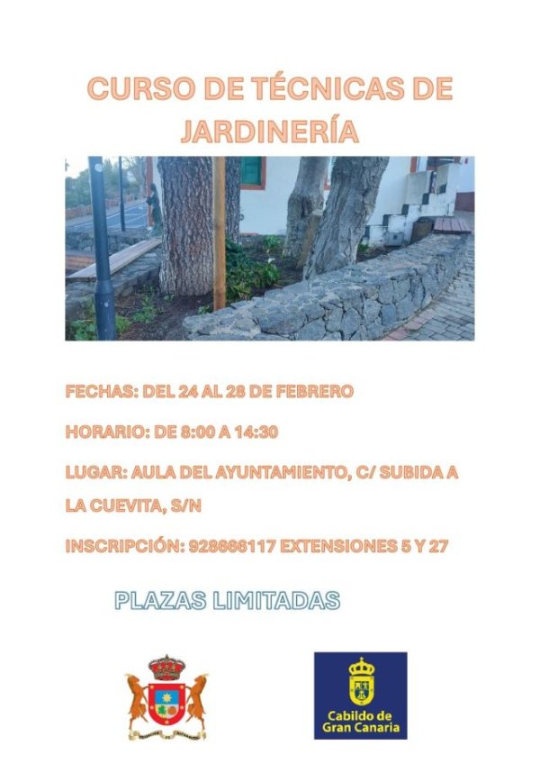 Artenara: Curso Técnicas de Jardinería