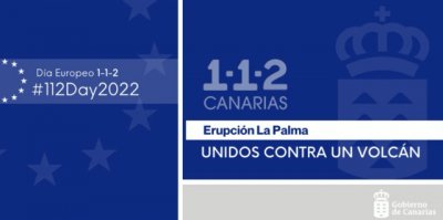 Canarias dedica el Día Europeo del 1-1-2 a los servicios intervinientes en la erupción de La Palma